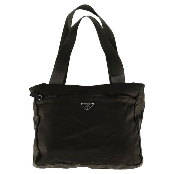 Prada Zipped Tote Bag in Olive Green Nylon - Picture 1 of 7